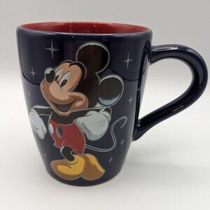 Disney Store 25th Anniversary Mickey Mouse Mug - Blue/Red - 4.5"